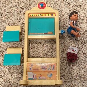 Barbie school set various pieces